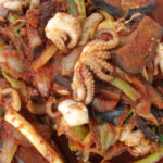hot and spicy baby octopus dish
