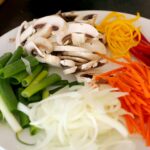 japchae vegetables