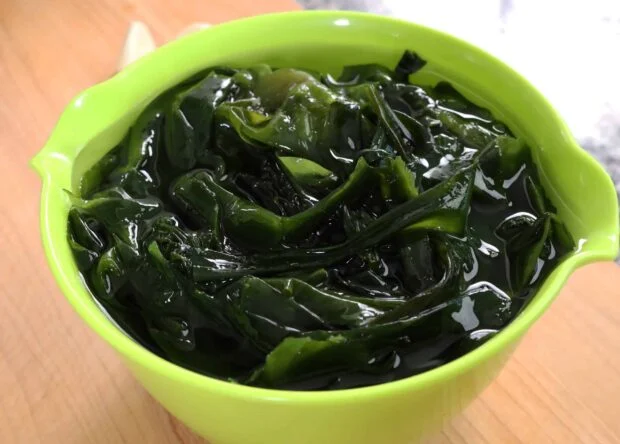 soaked seaweed