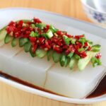 Jenny’s mungbean jelly side dish (cheongpomuk)