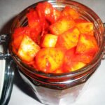 Jimin’s kkaktugi (radish kimchi)