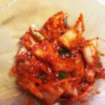 Jennifer Elliott’s radish kimchi (kkaktugi)