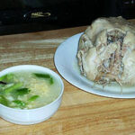 Kerri’s dakjuk (porridge made with chicken and rice)