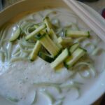 Hana Sani’s col soy milk noodle soup (kong guksu)
