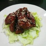 Sriwanti’s yangnyeom tongdak (seasoned fried chicken)