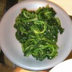 Hye Chong’s sigeumchi namul (spinach)