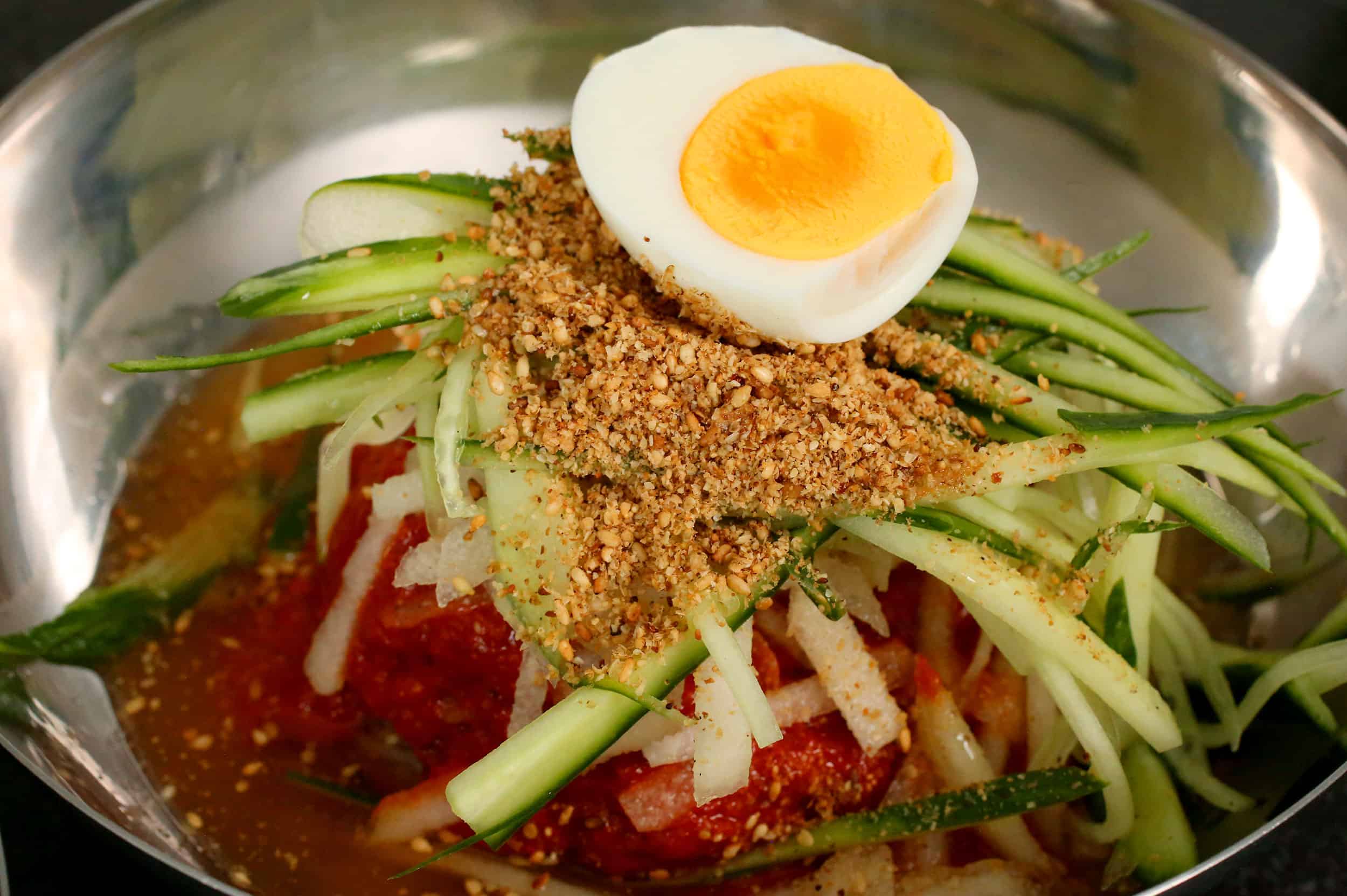 Bibim naengmyeon Cold Spicy Chewy Noodles Recipe By Maangchi Bibim naengmyeon Cold Spicy Chewy Noodles Recipe By Maangchi
