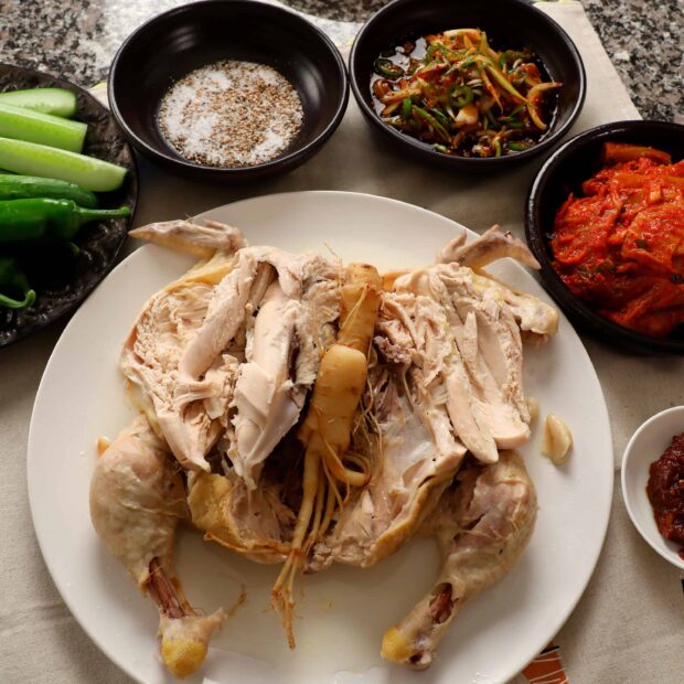 Chicken & Chicken Soup (Yeonggyebaeksuk: 영계백숙)