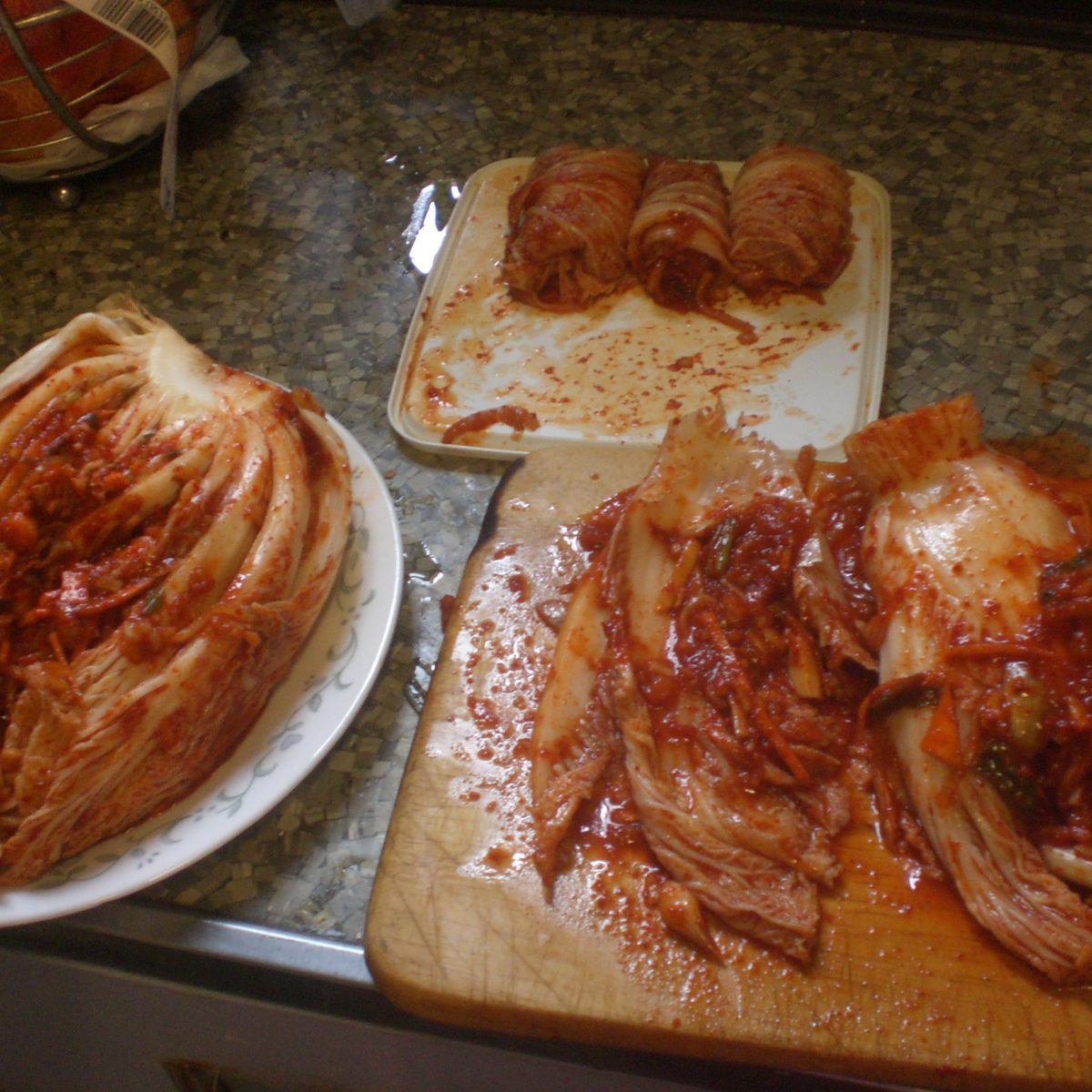 napa cabbage kimchi photo Cooking Korean food with Maangchi