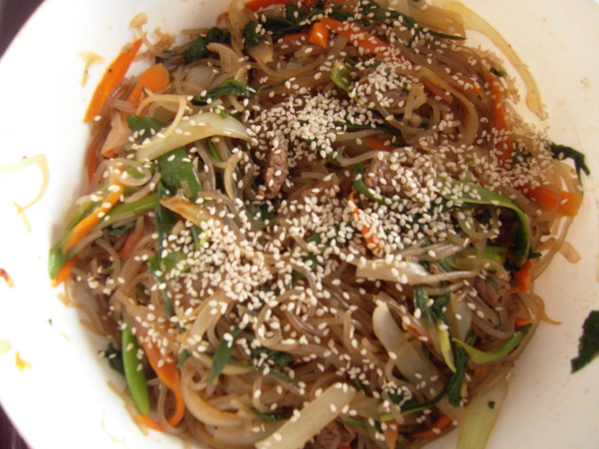 Korean food photo: Japchae on Maangchi.com
