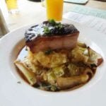 grilled pork with crackling