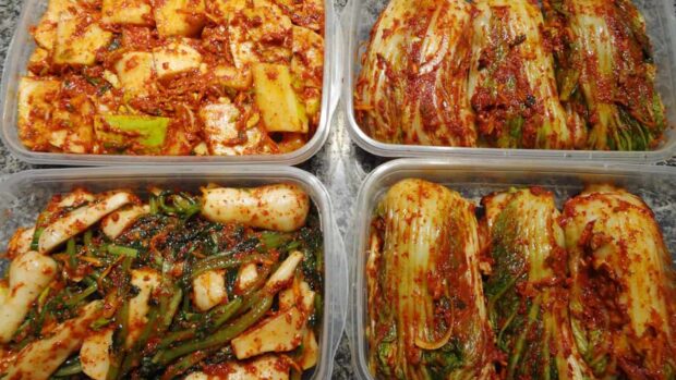 3 kinds of kimchi