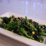 Korean Spinach side dish (sigeumchi namul)