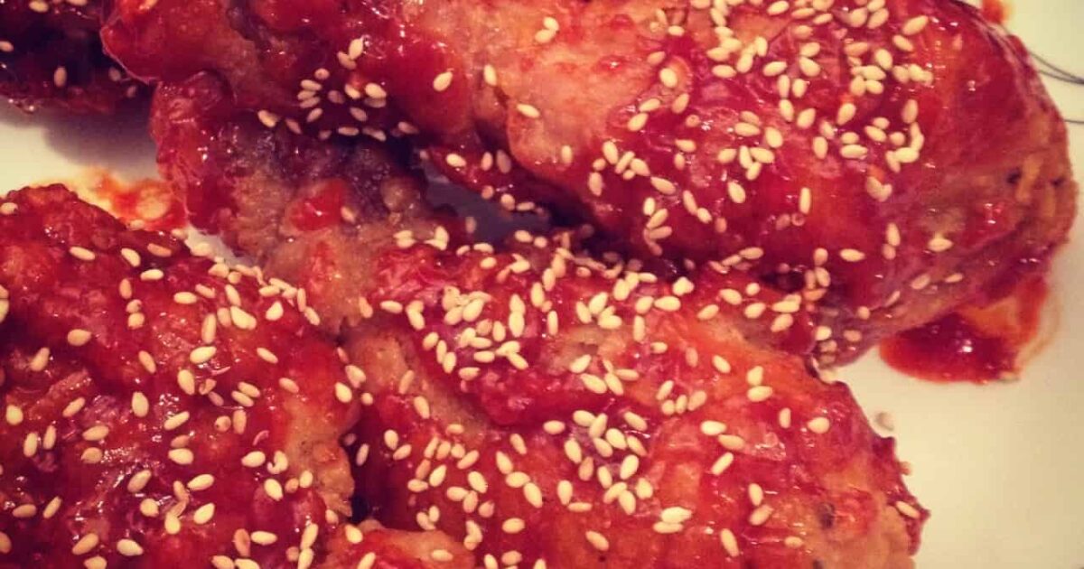 Korean food photo: Korean fried chicken yo! :) on Maangchi.com