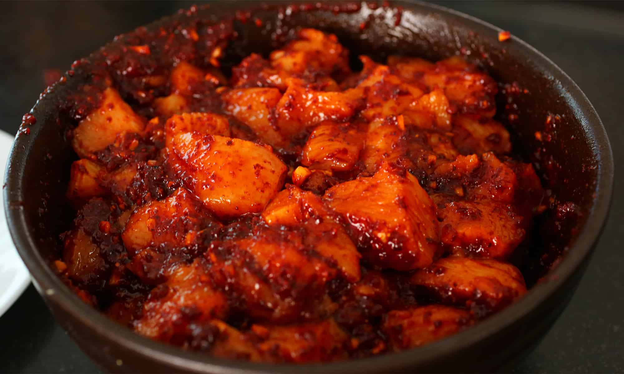 Fire Chicken With Cheese Cheese Buldak Recipe Maangchi