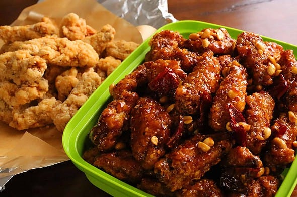 dakgangjeong (Korean sweet crunchy fried chicken: 닭강정)