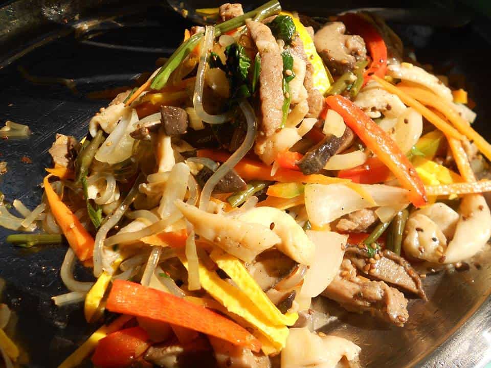Korean food photo: japchae :) on Maangchi.com