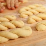 making twisted donuts
