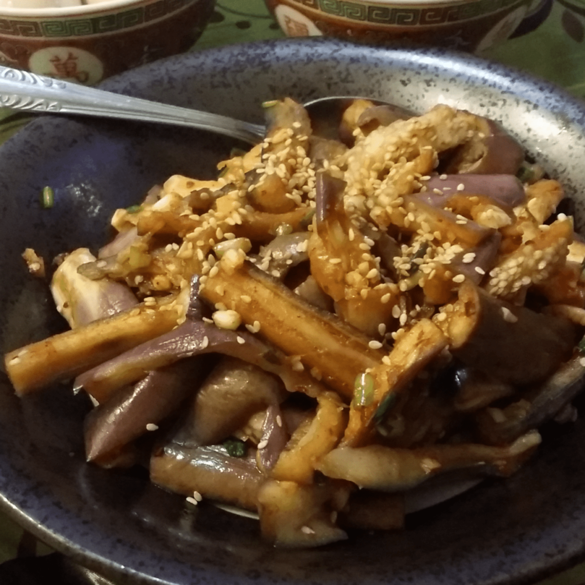 Korean Food Photo Eggplant Side Dish Gaji Namul On Maangchi