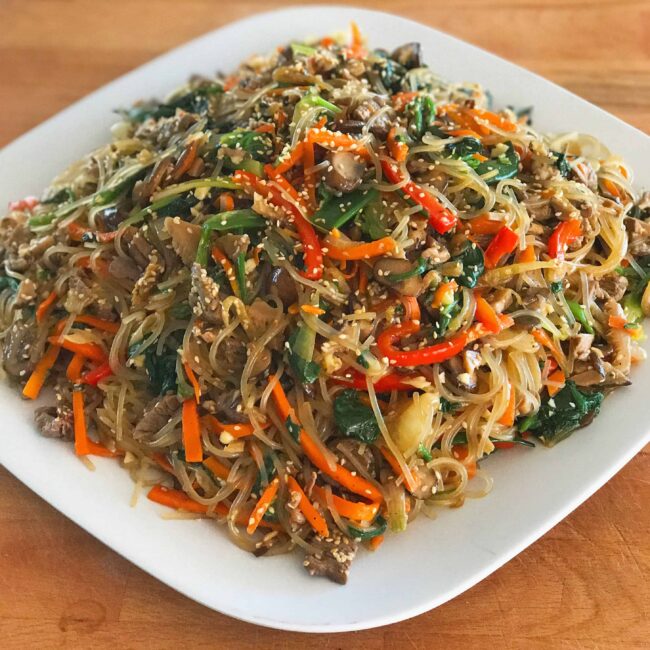 Korean food photo: Delicious Japchae! - Maangchi.com