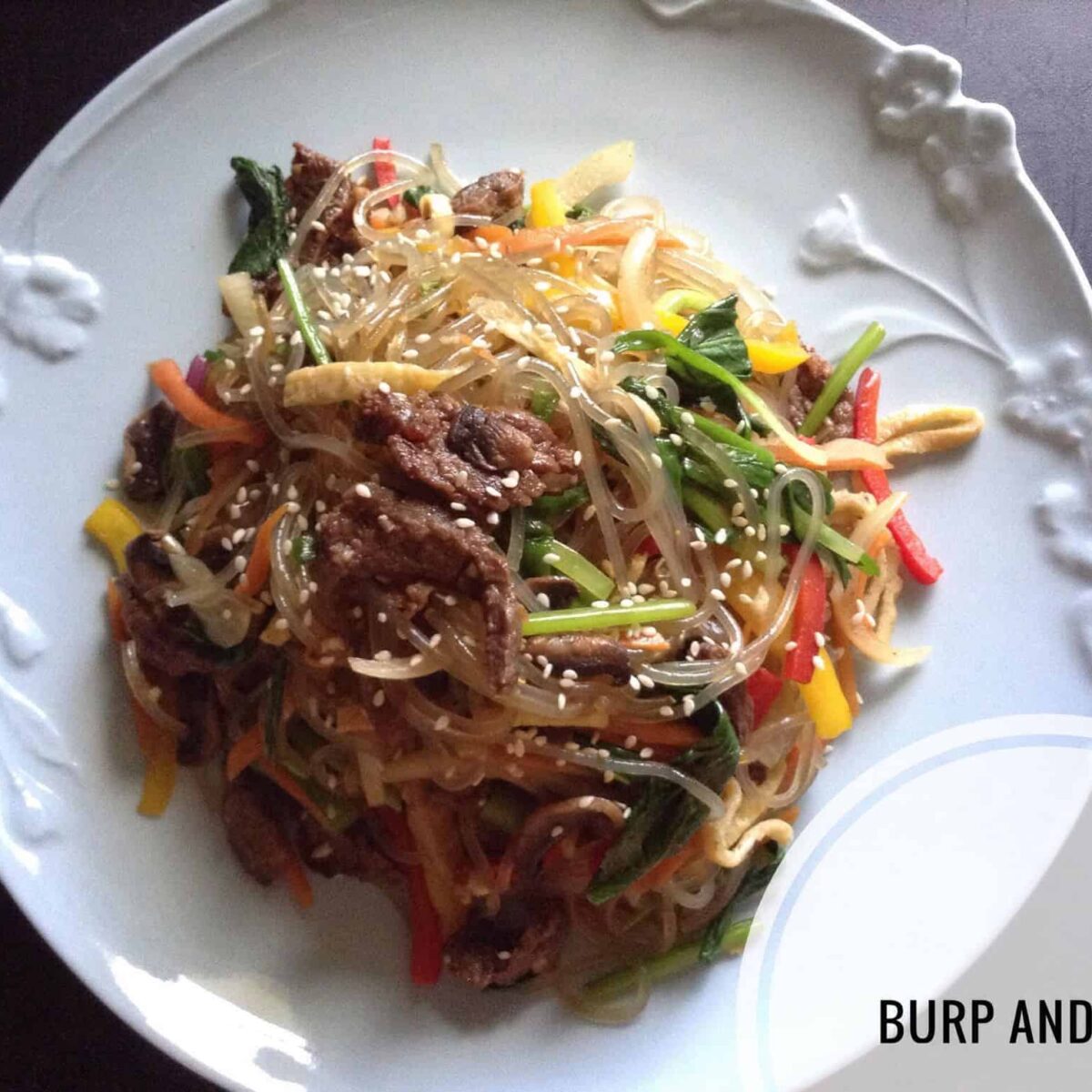 Korean food photo: Delicious Japchae! - Maangchi.com