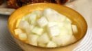 Chicken-mu: Korean pickled radish cubes in a sweet and sour brine