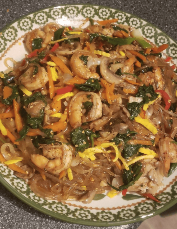 Korean food photo: Japchae!! on Maangchi.com