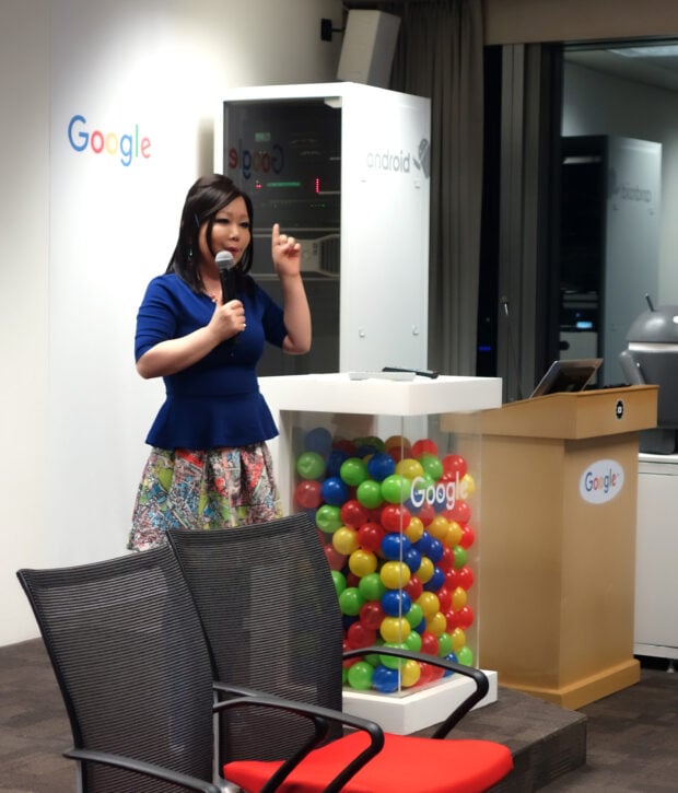 Maangchi in Google office in Seoul