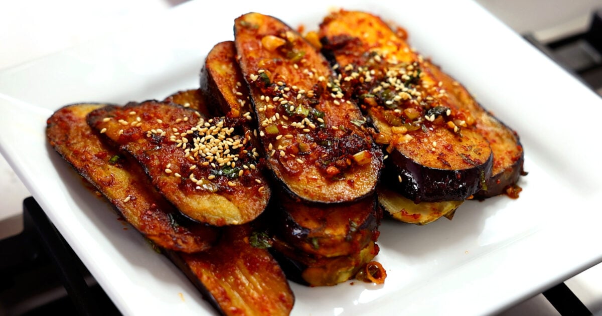 Pan-Fried Eggplant (Gaji-gui)