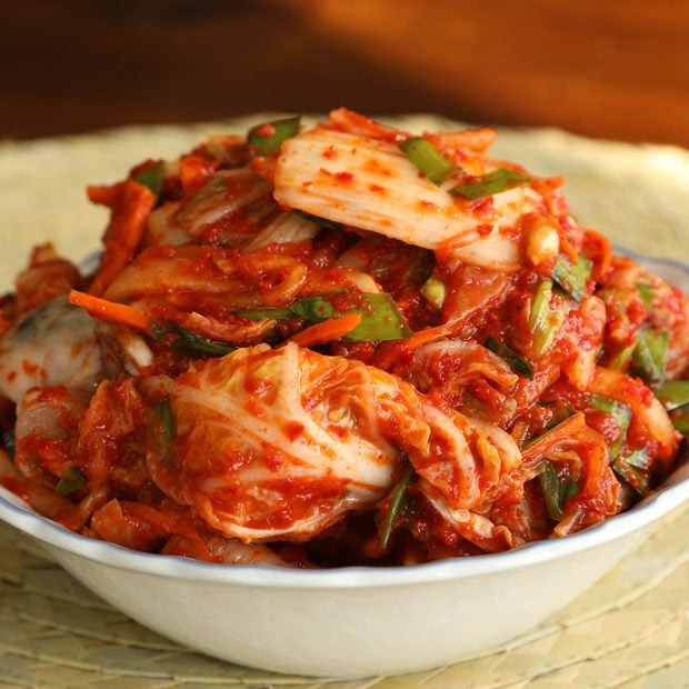 a bowl of kimchi
